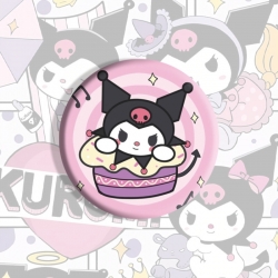 Kuromi Anime tinplate brooch b...