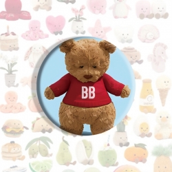 Jellycat Anime tinplate brooch...