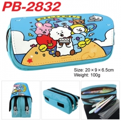 BTS Anime double-layer pu leat...