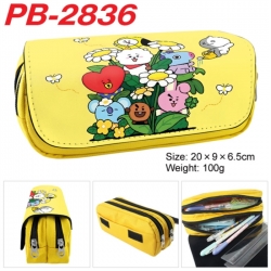 BTS Anime double-layer pu leat...