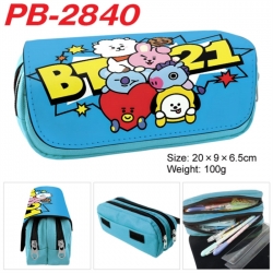 BTS Anime double-layer pu leat...