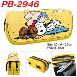 snoopy Anime double-layer pu l...