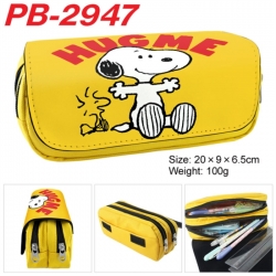 snoopy Anime double-layer pu l...
