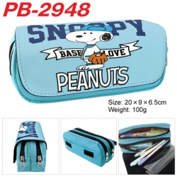 snoopy Anime double-layer pu l...