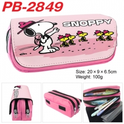 snoopy Anime double-layer pu l...