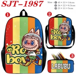 Labubu Anime nylon canvas back...