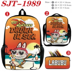 Labubu Anime nylon canvas back...
