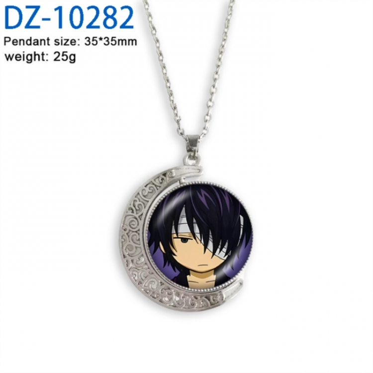 Gintama Anime Double sided Crystal Rotating Gem Necklace price for 5 pcs