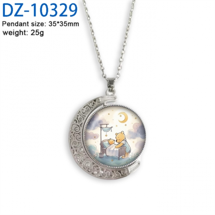 Winnie Anime Double sided Crystal Rotating Gem Necklace price for 5 pcs
