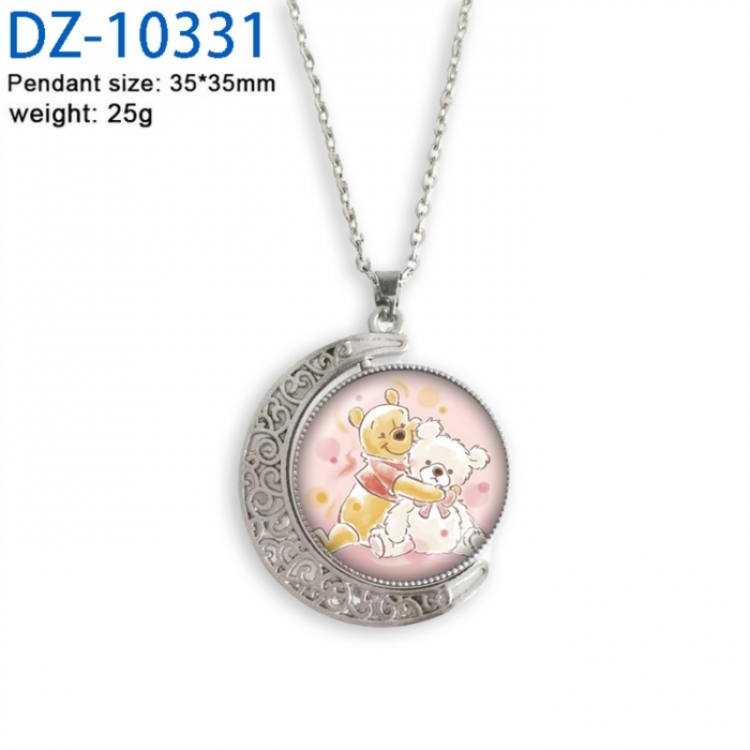 Winnie Anime Double sided Crystal Rotating Gem Necklace price for 5 pcs