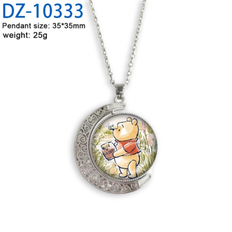 Winnie Anime Double sided Crystal Rotating Gem Necklace price for 5 pcs