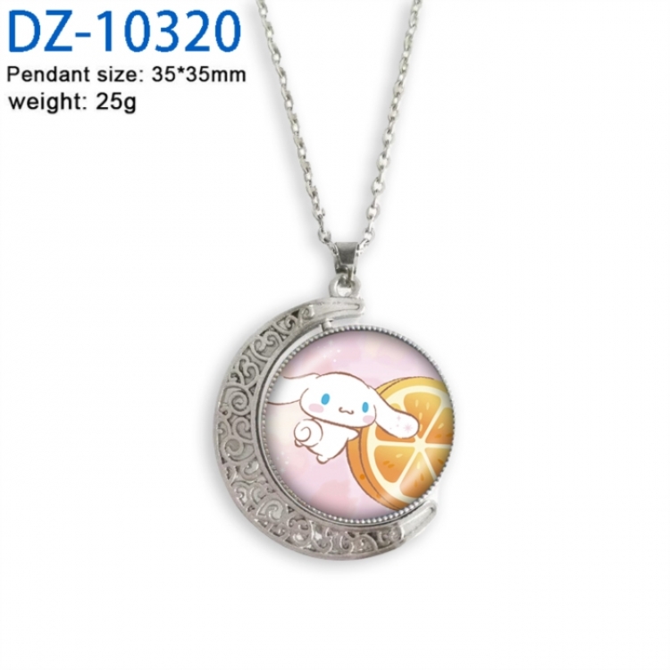 Sanrio Anime Double sided Crystal Rotating Gem Necklace price for 5 pcs