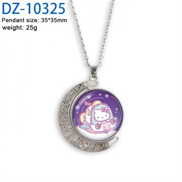 Sanrio Anime Double sided Crystal Rotating Gem Necklace price for 5 pcs