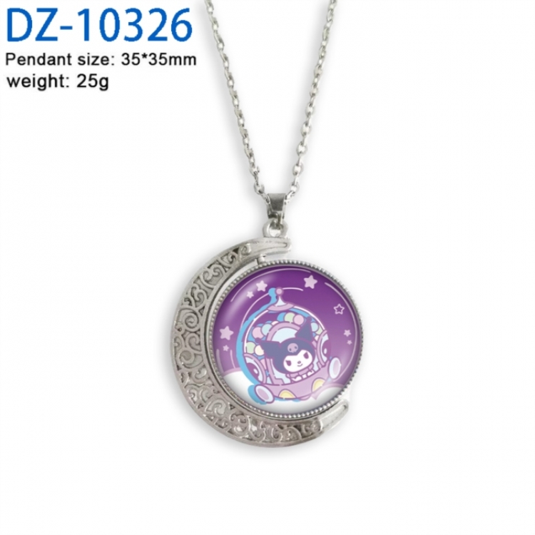 Sanrio Anime Double sided Crystal Rotating Gem Necklace price for 5 pcs