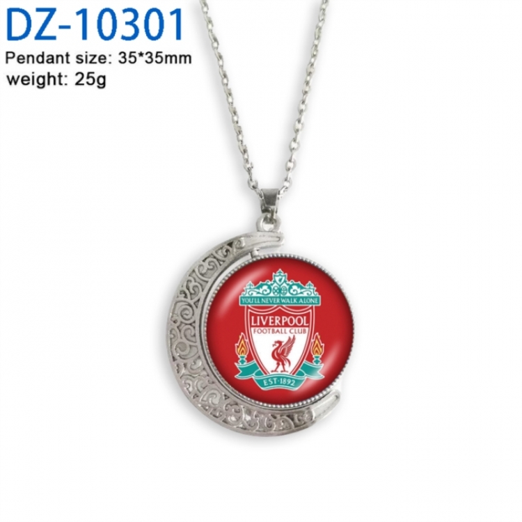 Football Anime Double sided Crystal Rotating Gem Necklace price for 5 pcs