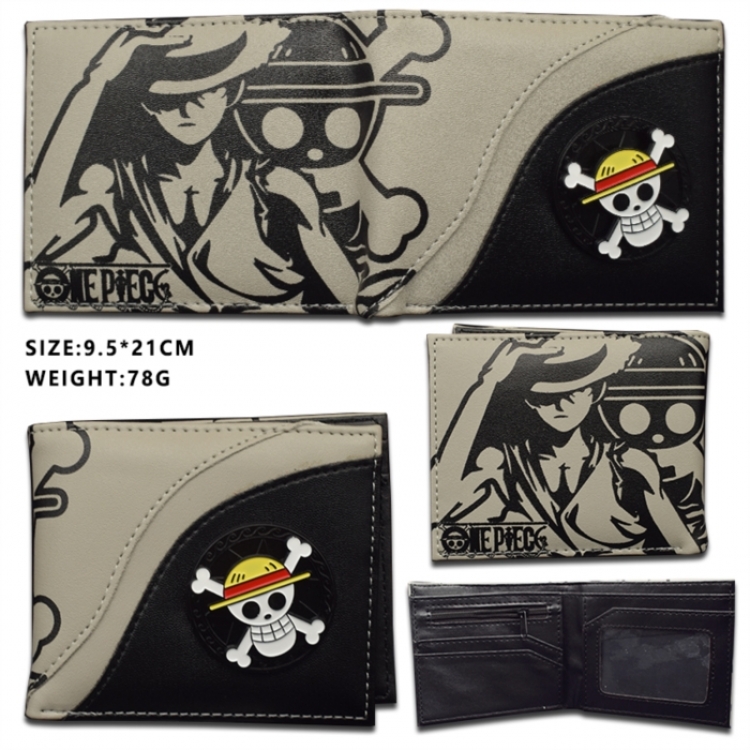 One Piece Rotating Hardware PU Short Foldover Wallet 9.5X21CM 78G