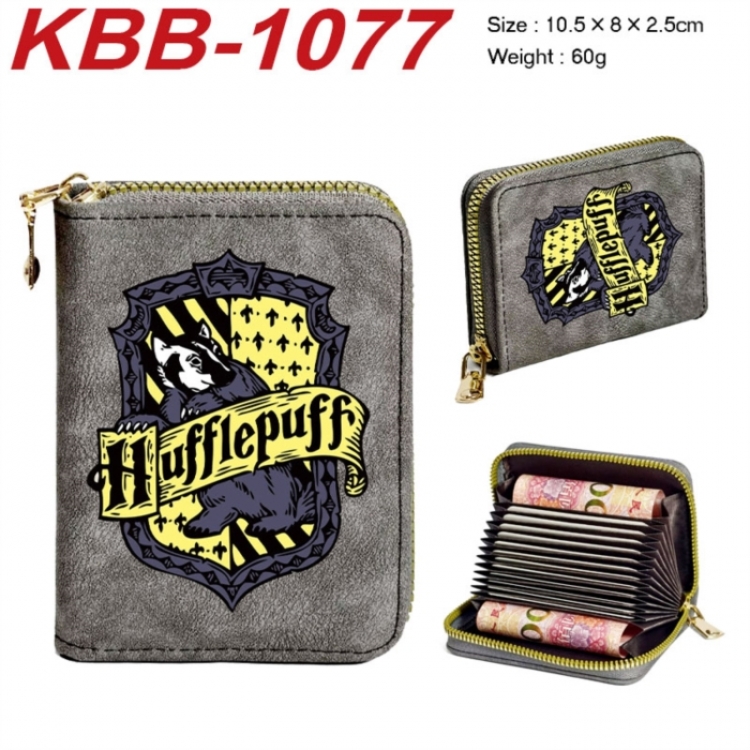Harry Potter Anime-themed bank card zipper cardholder with dimensions 10.5x8x2.5cm