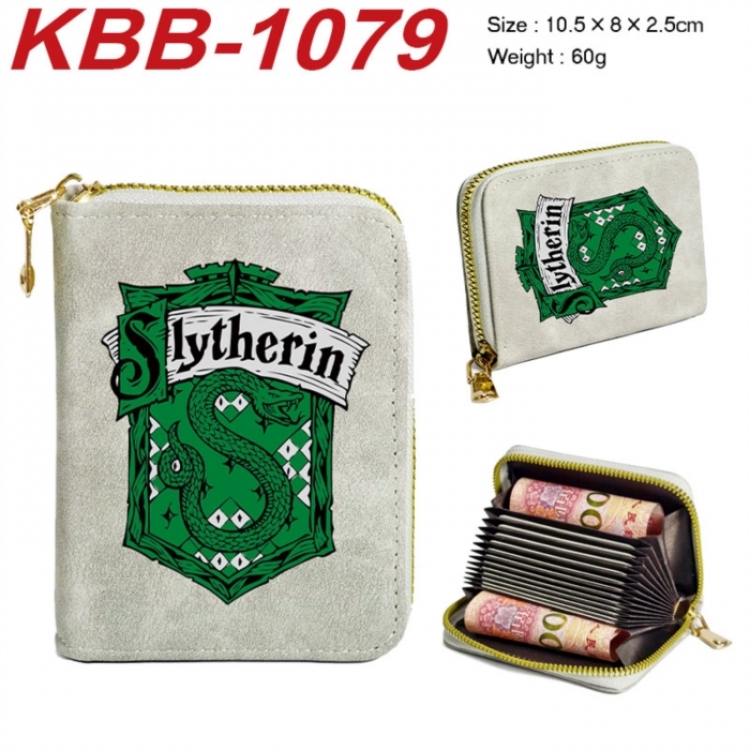 Harry Potter Anime-themed bank card zipper cardholder with dimensions 10.5x8x2.5cm
