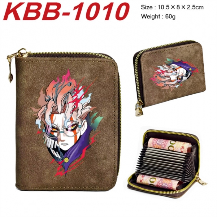 DANDADAN Anime-themed bank card zipper cardholder with dimensions 10.5x8x2.5cm