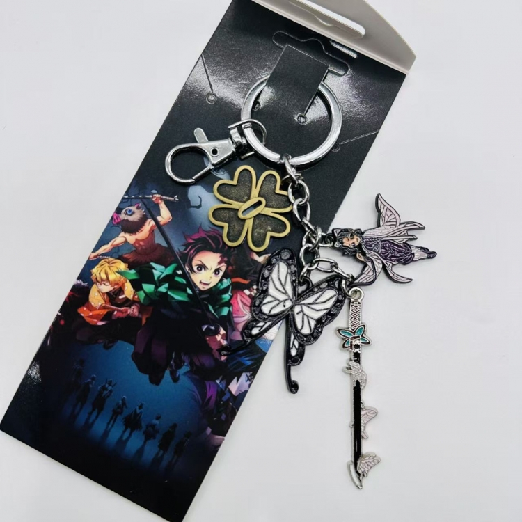 Demon Slayer Kimets Animation cartoon 4 pendant key chain pendant