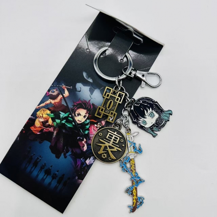 Demon Slayer Kimets Animation cartoon 4 pendant key chain pendant