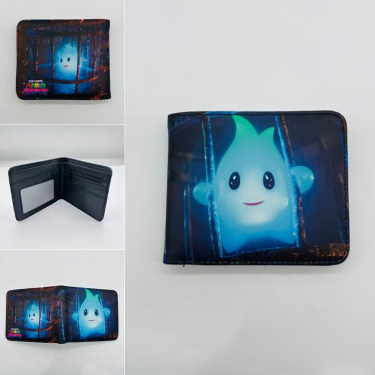 Super Mario Full color Two fold short card case wallet 11X9.5CM  