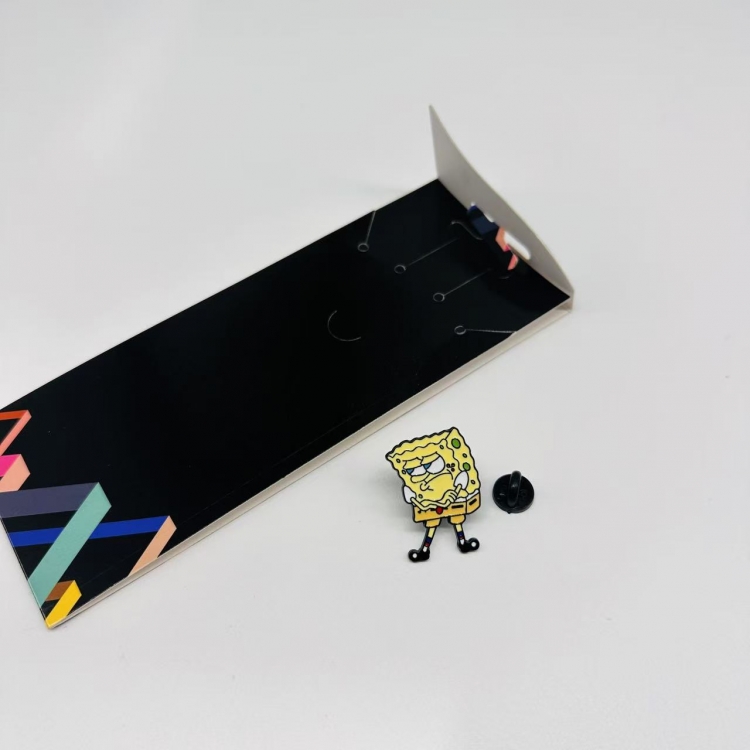 SpongeBob Anime cartoon metal brooch  price for 5 pcs 