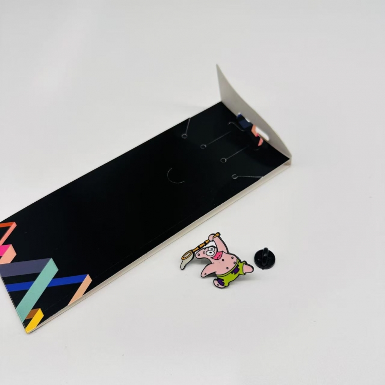 SpongeBob Anime cartoon metal brooch  price for 5 pcs 