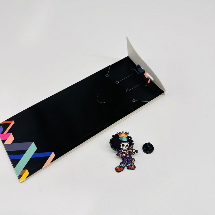 One Piece Anime cartoon metal brooch  price for 5 pcs