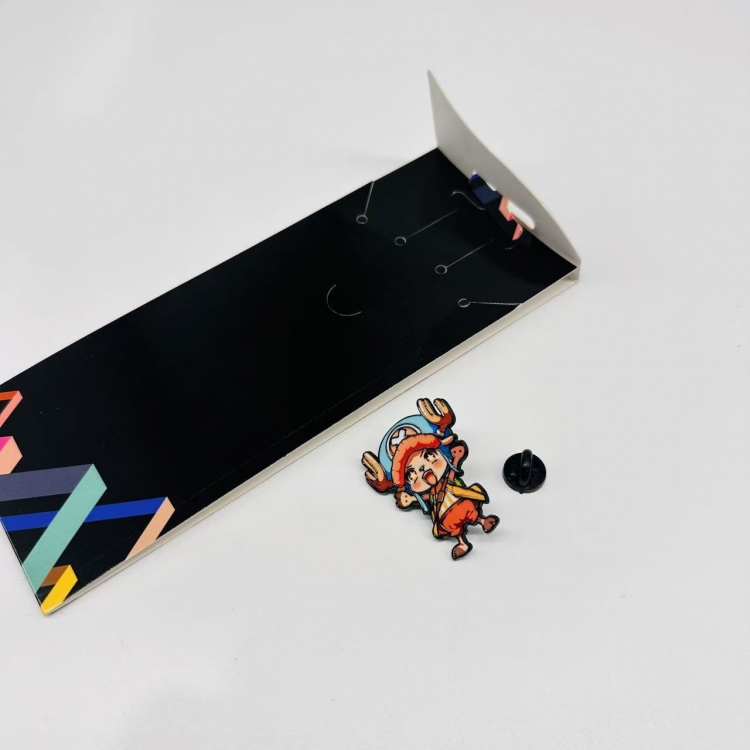 One Piece Anime cartoon metal brooch  price for 5 pcs