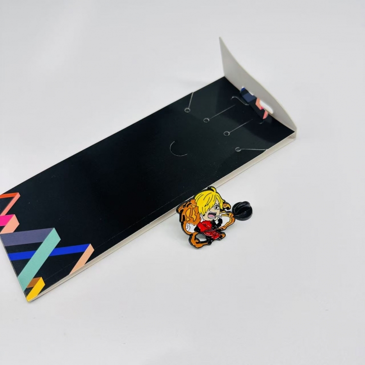 One Piece Anime cartoon metal brooch  price for 5 pcs
