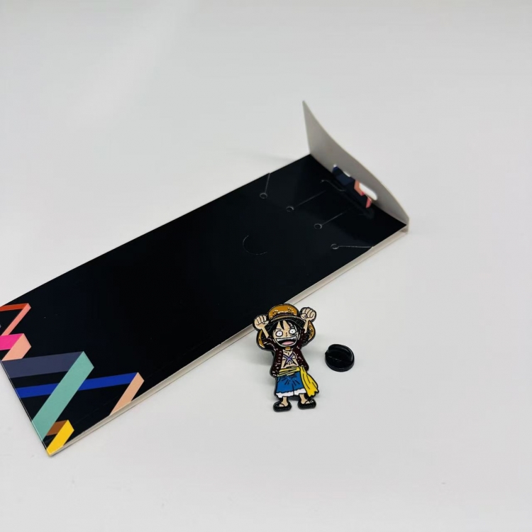 One Piece Anime cartoon metal brooch  price for 5 pcs