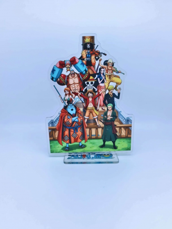 One Piece Anime Laser Acrylic Humanoid keychain Standing Plates
