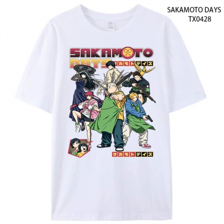 SAKAMOTO DAYS Anime peripheral printed pure cotton T-shirt from S to 4XL