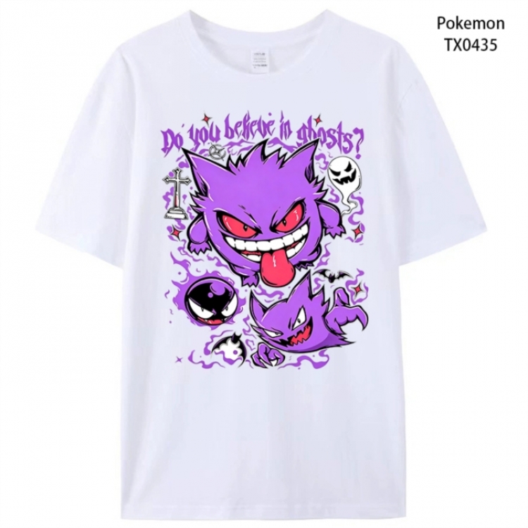 Pokemon Anime peripheral printed pure cotton T-shirt from S to 4XL