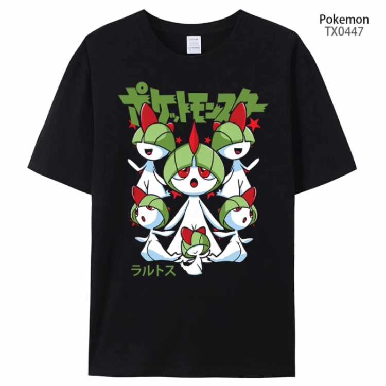 Pokemon Anime peripheral printed pure cotton T-shirt from S to 4XL