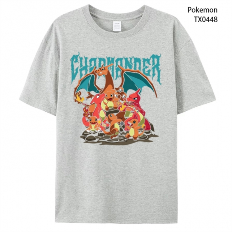 Pokemon Anime peripheral printed pure cotton T-shirt from S to 4XL