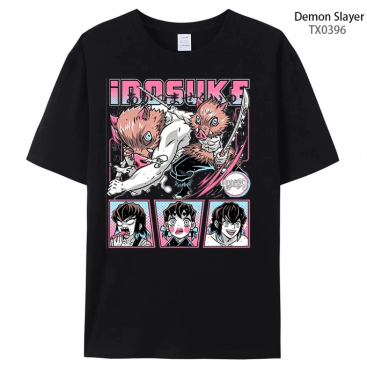 Demon Slayer Kimets Anime peripheral printed pure cotton T-shirt from S to 4XL