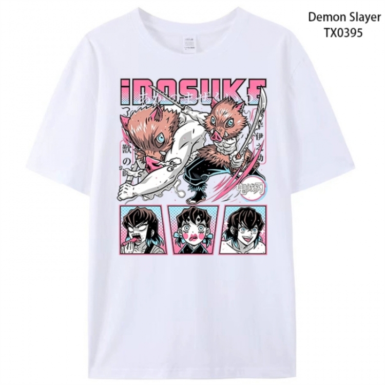 Demon Slayer Kimets Anime peripheral printed pure cotton T-shirt from S to 4XL