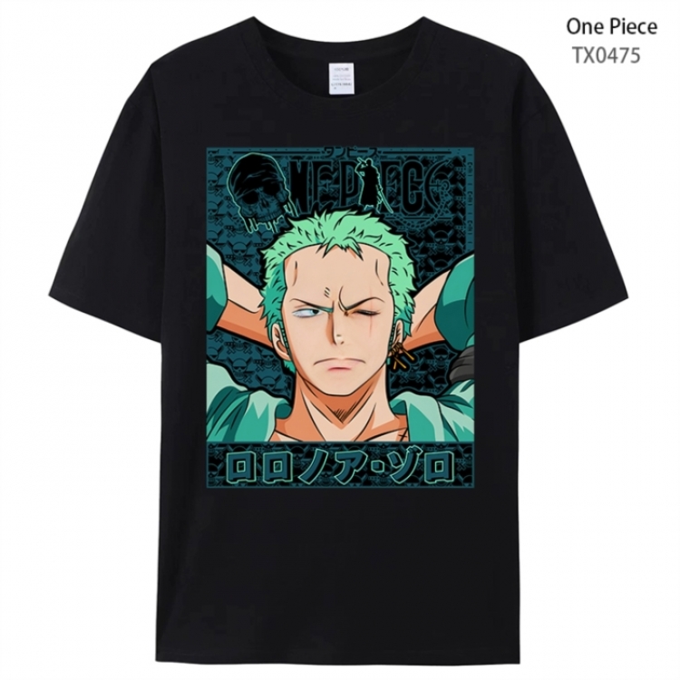 One Piece Anime peripheral printed pure cotton T-shirt from S to 4XL