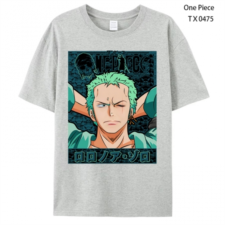One Piece Anime peripheral printed pure cotton T-shirt from S to 4XL