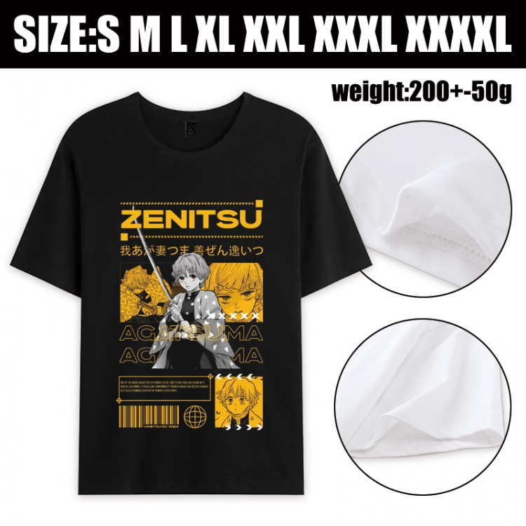 Demon Slayer Kimets Anime printed pure cotton short sleeved T-shirt from S to 4XL