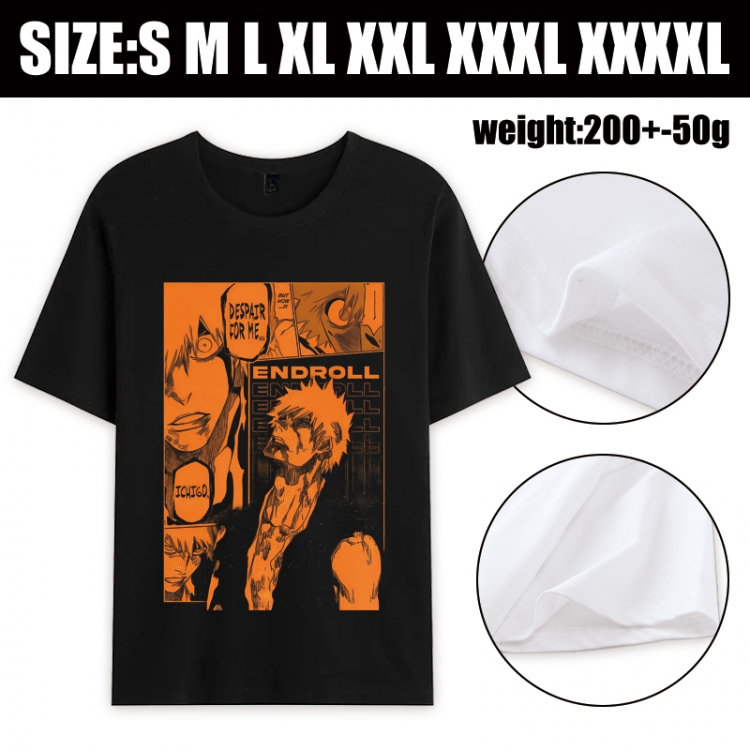 Bleach Anime printed pure cotton short sleeved T-shirt from S to 4XL