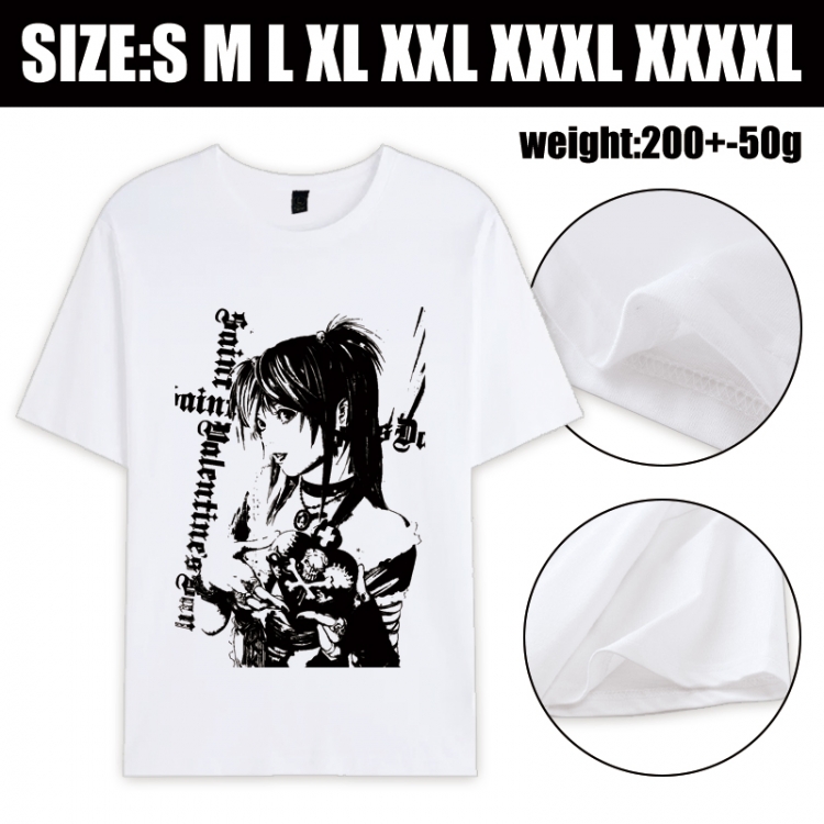 Death note Anime printed pure cotton short sleeved T-shirt from S to 4XL