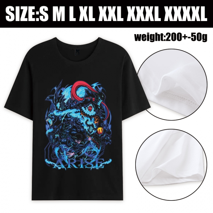Solo Leveling:Arise Anime printed pure cotton short sleeved T-shirt from S to 4XL