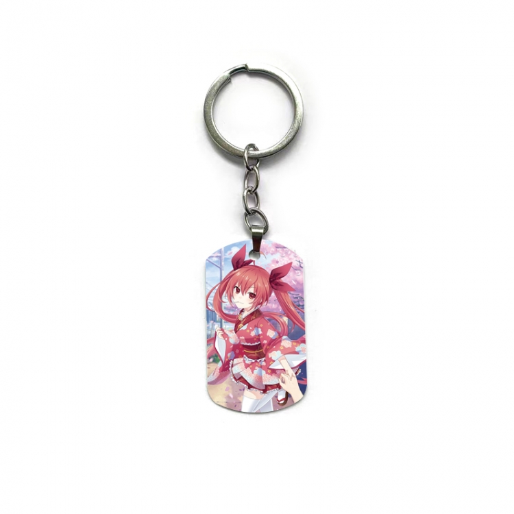 Date-A-Live Anime double-sided full-color printed keychain price for 5 pcs