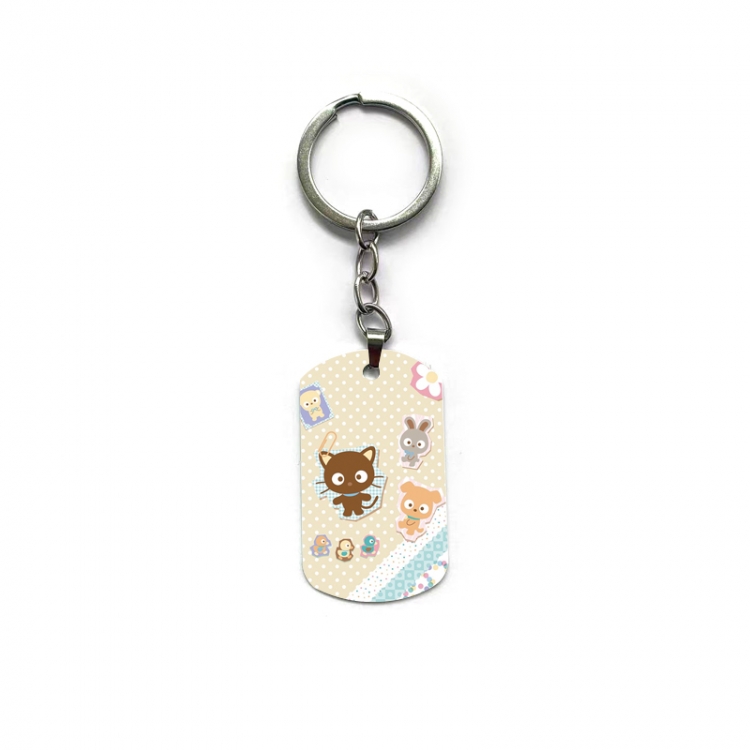 Sanrio Chocolate Cat Anime double-sided full-color printed keychain price for 5 pcs