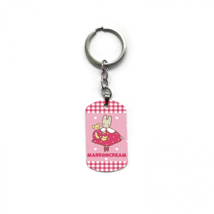 Sanrio Jasmine Rabbit Anime double-sided full-color printed keychain price for 5 pcs