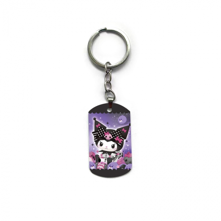 Kuromi Anime double-sided full-color printed keychain price for 5 pcs
