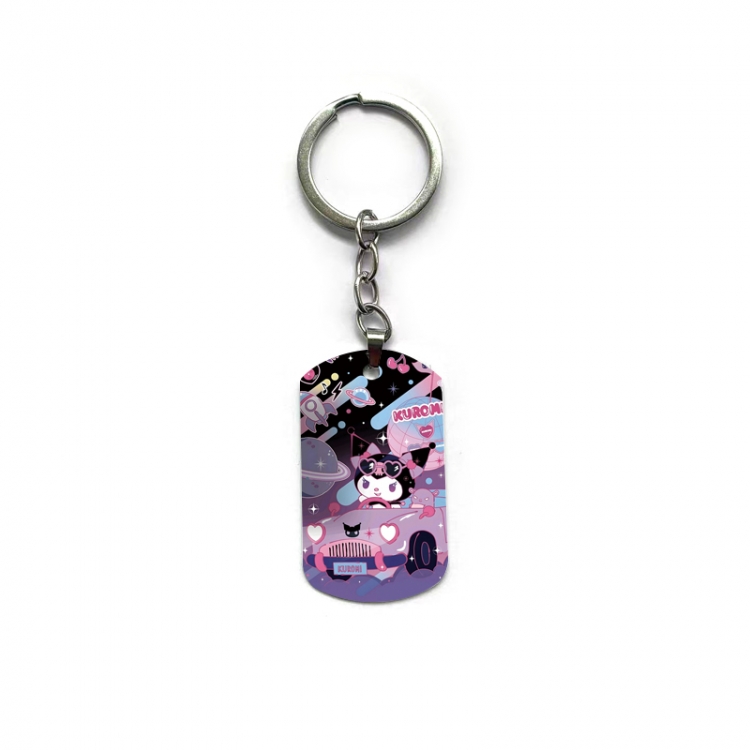 Kuromi Anime double-sided full-color printed keychain price for 5 pcs